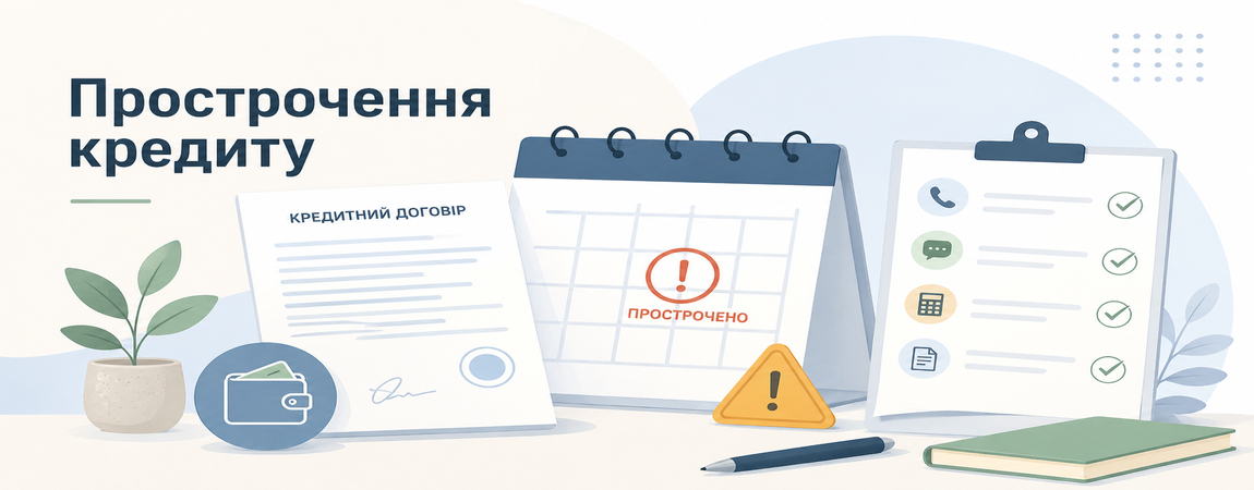 Ілюстрація про прострочення кредиту, наслідки несплати та план дій для позичальника