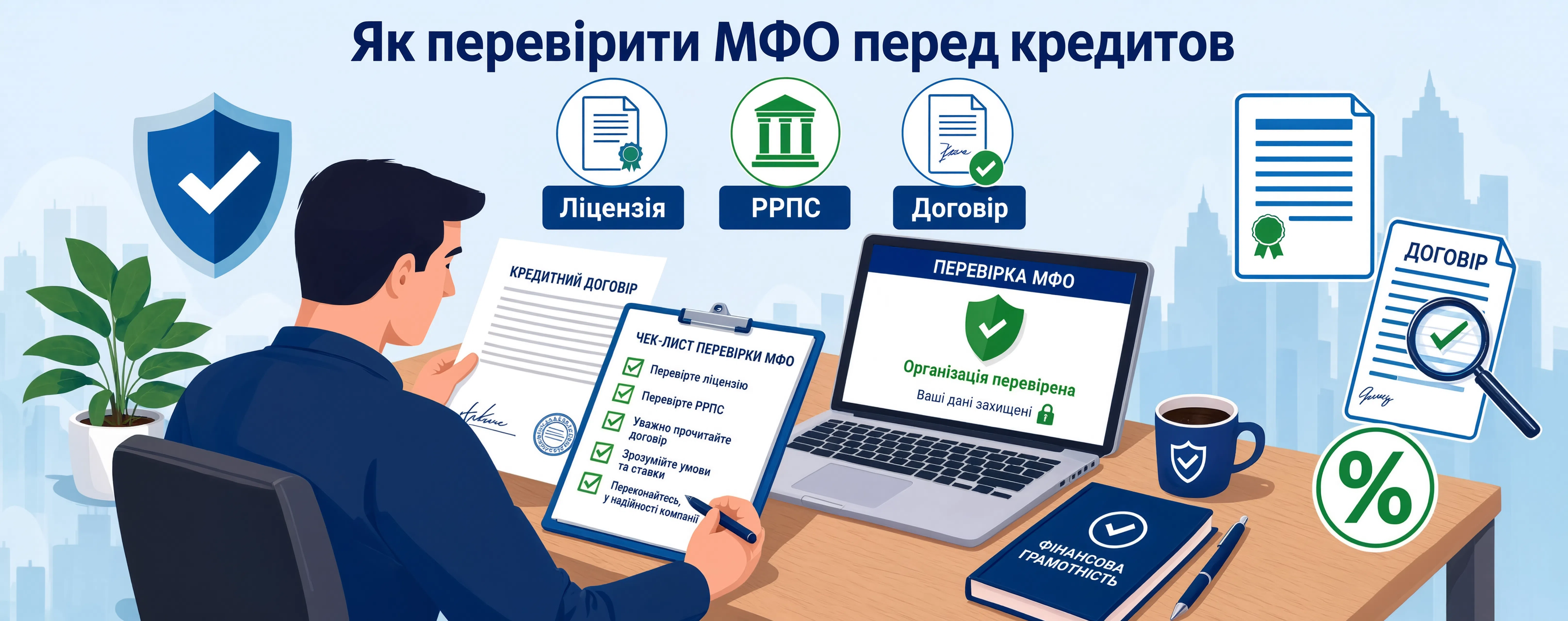 Перевірка документів та ліцензії мікрофінансової організації